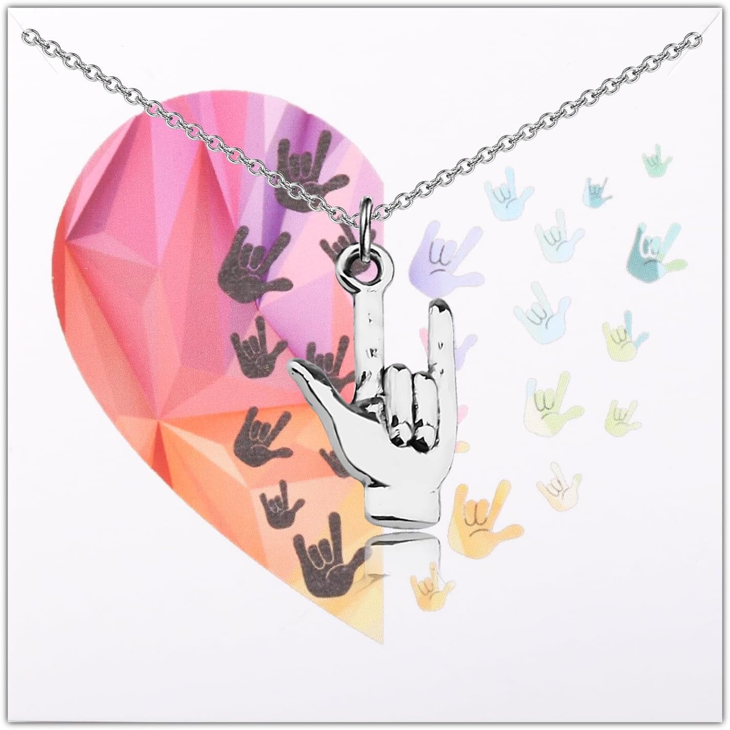 BAUNA "I Love You" Sign Language Bracelet - Gift For Deaf & ASL Interpreters