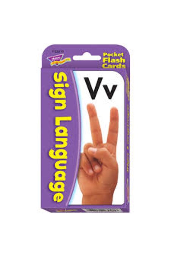 Sign Language Pocket Flash Cards [T23016]
