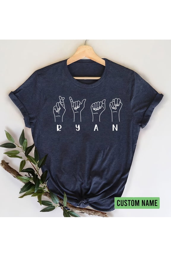 Sign Language Shirt, ASL Shirt, Deaf Shirt, Love Shirt, SLP Shirt, Speech Language Pathologist, Speech Therapist Gift, ASL Hand Shirt Tshirt All Size S-5XL