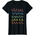 thumbnail image 1 of Sign Language T-Shirt ASL Teacher Hand Alphabet Learning Tee T-ShirtMen and women, Black T-shirt, size: Extra large, 1 of 4