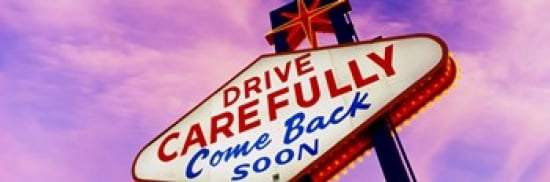 Sign Las Vegas Nevada USA Canvas Art - Panoramic Images (36 x 12)