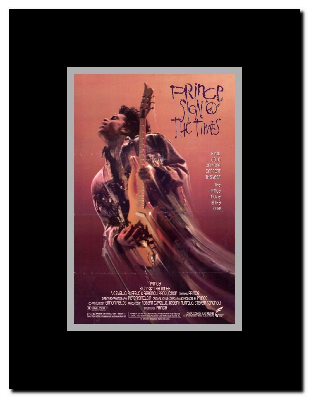 Sign O the Times Framed Movie Poster