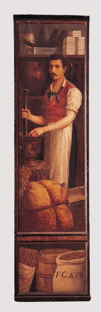 Sign Of Milanese Shop Canvas Art - (24 x 36)
