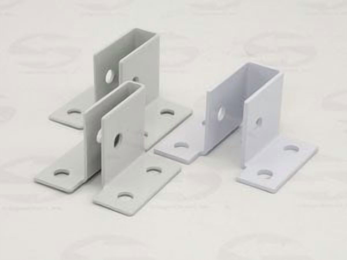 Sign Panel U Bracket-White, Item Option: Size=1/4"