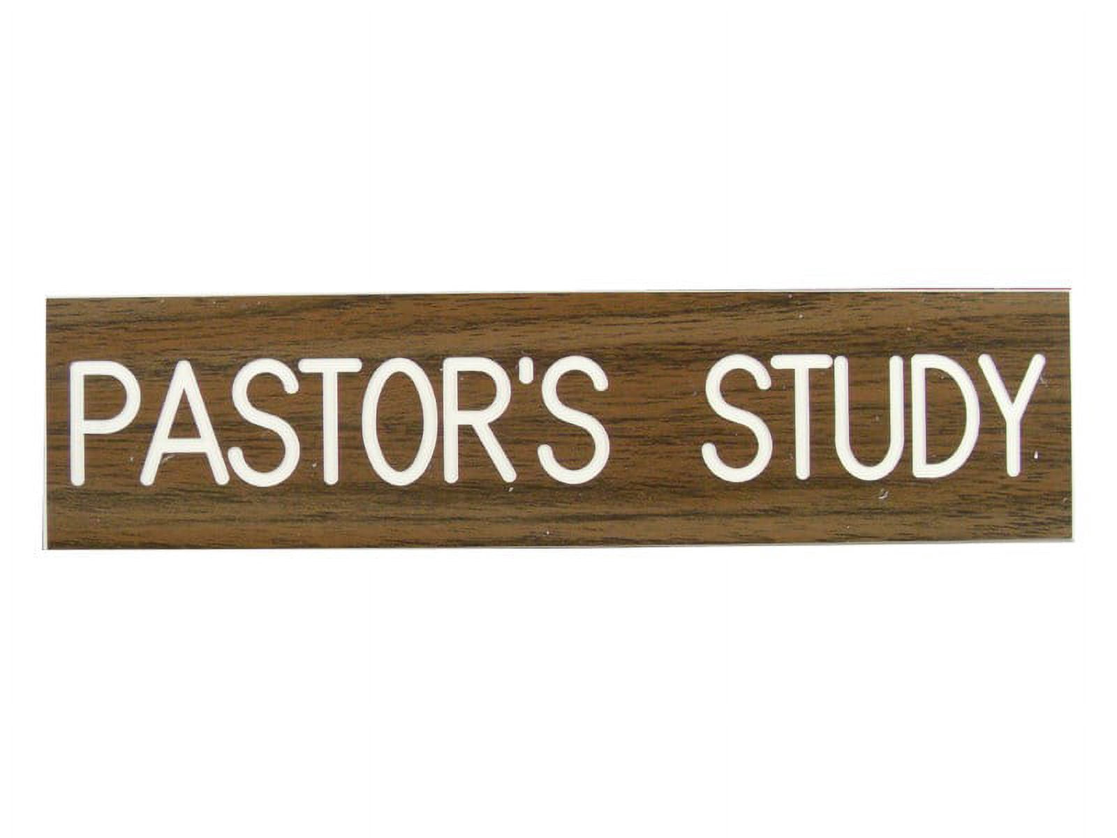 Pastor Study Signs Sign-Pastor's Study-Formica-Wood Grain - Walmart.com