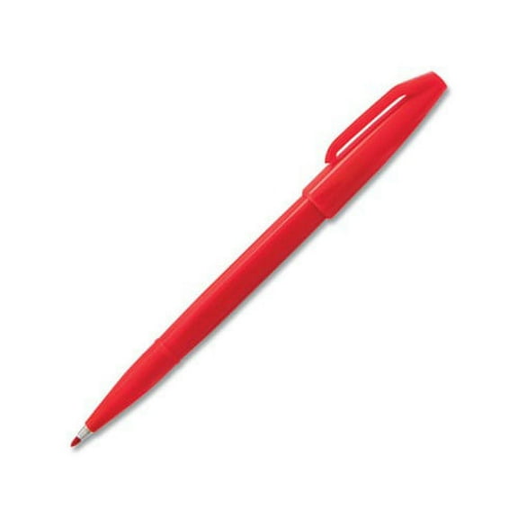 Sign Pen Color Marker Extra-Fine Bullet Tip, Red, Dozen