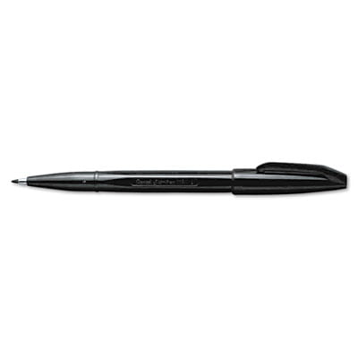 Sign Pen Fine Point Color Marker, Bullet Tip, .7mm, Black Barrel/Ink, Dozen, Sold as 1 Dozen