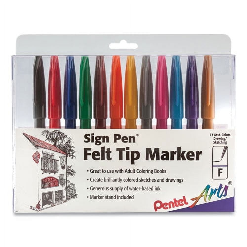 Fine Line 200-Count Classpack Non-Washable Marker, Fine Bullet Tip,  Assorted Colors, 200/Box - BOSS Office and Computer Products