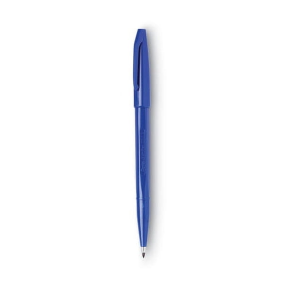 Sign Pen Fine Point Color Marker, Extra-Fine Bullet Tip, Blue, Dozen | Bundle of 2 Dozen