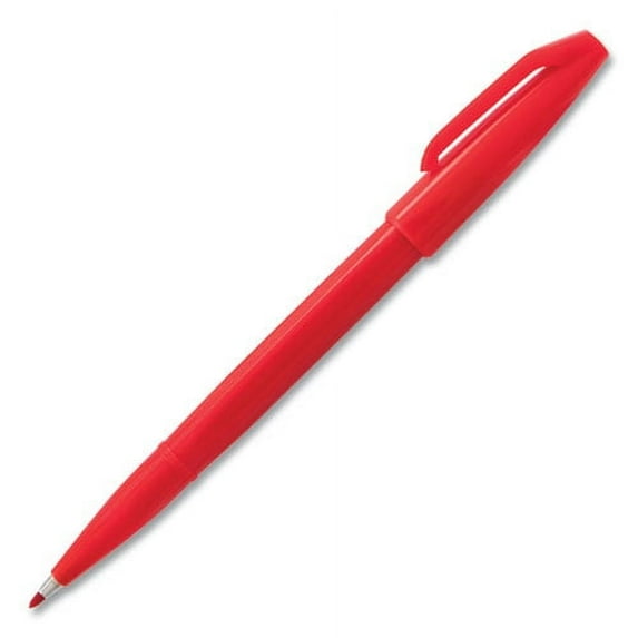 Sign Pen Fine Point Color Marker, Extra-Fine Bullet Tip, Red, Dozen | Bundle of 2 Dozen