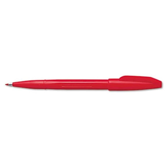 Sign Pen - Red Ink - Fine Point - Set of 12 - Water-Based Ink