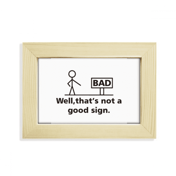 Sign Road Human Indication Desktop Decorate Photo Frame Picture Art Painting 5x7 inch