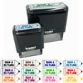 thumbnail image 1 of Sign and Return Pencil Teacher Student School Self-Inking Rubber Stamp Ink Stamper - Black Ink - Small 1-1/2 Inch, 1 of 7