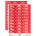 thumbnail image 1 of Sign and Return Pencil Teacher Student School Sticker Set - Red - Matte Finish - 1.75" Medium, 1 of 7