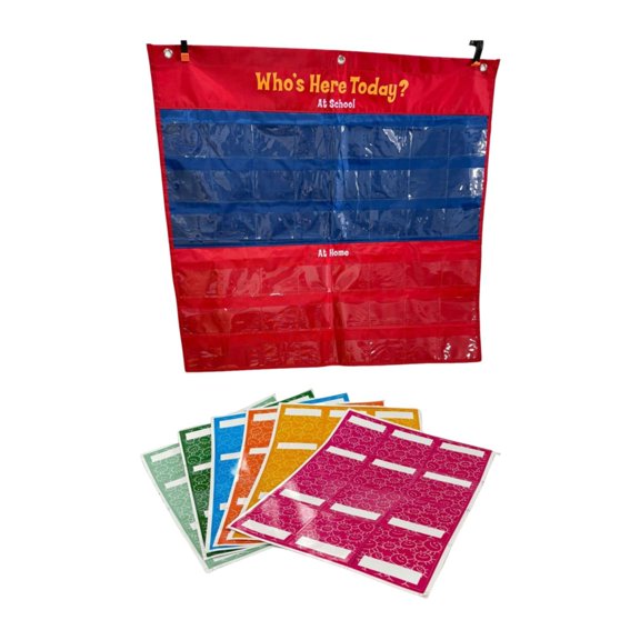 Sign in Attendance Bag Routine Chart a Fun Children Training System for Daycare Homeschool Kindergarten Supplies