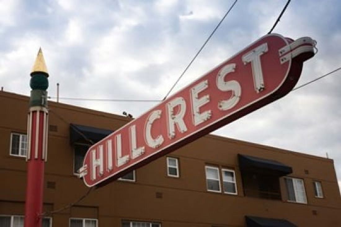 Sign in Hillcrest San Diego California Canvas Art - Panoramic Images (18 x 12)