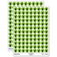 thumbnail image 1 of Sign of the Horns Rock and Roll Hand Gesture Round Sticker Set - Light Green - Gloss Finish - 0.50" Size, 1 of 3