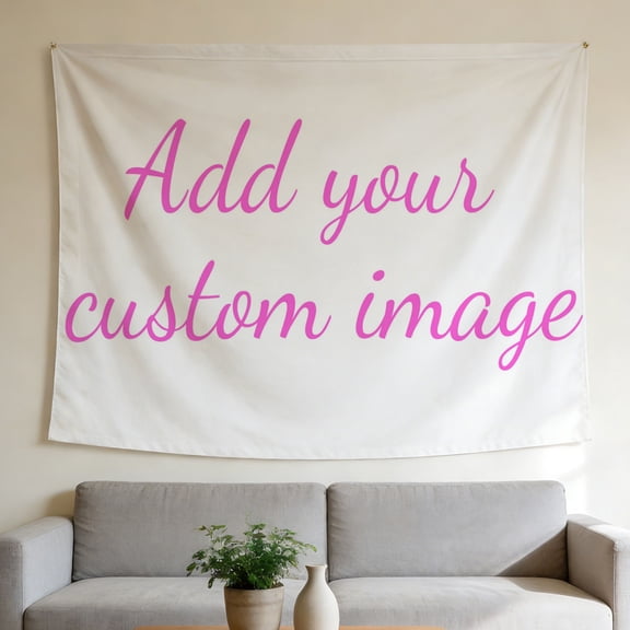 SignBloc Custom Tapestry Personalized Wall Hanging with Your Photo Image Customizable Decor Tapestry for Bedroom Dorm Living Room, 40" x 30"