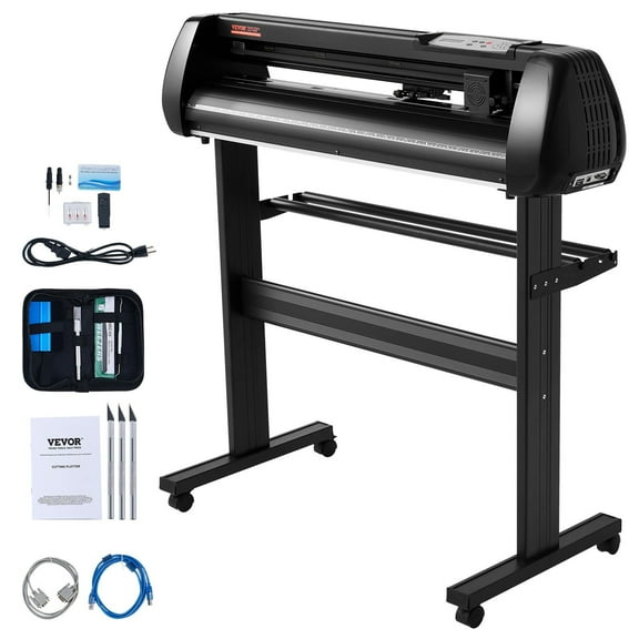 【SignMaster Vinyl Cutter 34in】Bluetooth Offline Cutting Plotter with 10m Steel Roller, Adjustable Speed Force, DIY Craft Kit for Sign Making - Windows & Mobile Supported