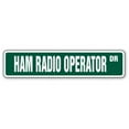 thumbnail image 1 of SignMission 1.5 x 7 in. Ham Radio Operator Street Decal - 2 Two Way Radios Amateur, 1 of 4