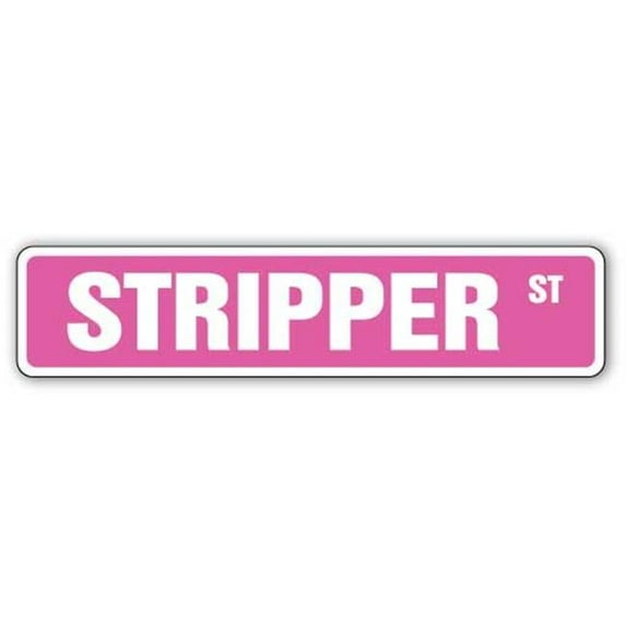 SignMission 1.5 x 7 in. Stripper Street Decal - Exotic Dancer Lap Dance Strip