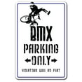 thumbnail image 1 of BMX Aluminum Sign parking race bike trick rider parts racer fun | Indoor/Outdoor | 14" Tall, 1 of 4