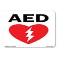 thumbnail image 1 of OSHA AED Sign (with graphic) | Aluminum Sign | Protect Your Business, Construction Site, Warehouse & Shop Area | Made in the USA, 1 of 5