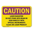 thumbnail image 1 of OSHA CAUTION RADIATION Sign - Laser Radiation Do Not Stare Into Beam Or | Aluminum Sign | Protect Your Business, Work Site, Warehouse | Made in the USA, 1 of 6