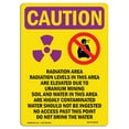 thumbnail image 1 of OSHA CAUTION RADIATION Sign - OSHA-Chemical-Gas-Sign-OREP-31194_1000 | Aluminum Sign | Protect Your Business, Work Site, Warehouse | Made in the USA, 1 of 6