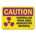 thumbnail image 1 of SignMission OS-CR-A-1014-V-10279 10 x 14 in. OSHA Caution Radiation Sign - Visible & or Invisible Laser, 1 of 6