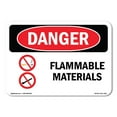 thumbnail image 1 of OSHA Danger Sign - Flammable Materials |  Aluminum Sign | Protect Your Business, Construction Site, Warehouse & Shop Area |  Made in The USA, 1 of 6