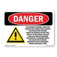 thumbnail image 1 of SignMission OS-DS-A-1014-L-1778 10 x 14 in. OSHA Danger Sign - Remote Control Electrocution Hazard, 1 of 6