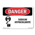 thumbnail image 1 of OSHA Danger Sign - Sodium Hypochlorite |  Aluminum Sign | Protect Your Business, Construction Site, Warehouse & Shop Area |  Made in The USA, 1 of 6