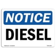 thumbnail image 1 of OSHA Notice Sign - Diesel |  Aluminum Sign | Protect Your Business, Construction Site, Warehouse & Shop Area |  Made in the USA, 1 of 6