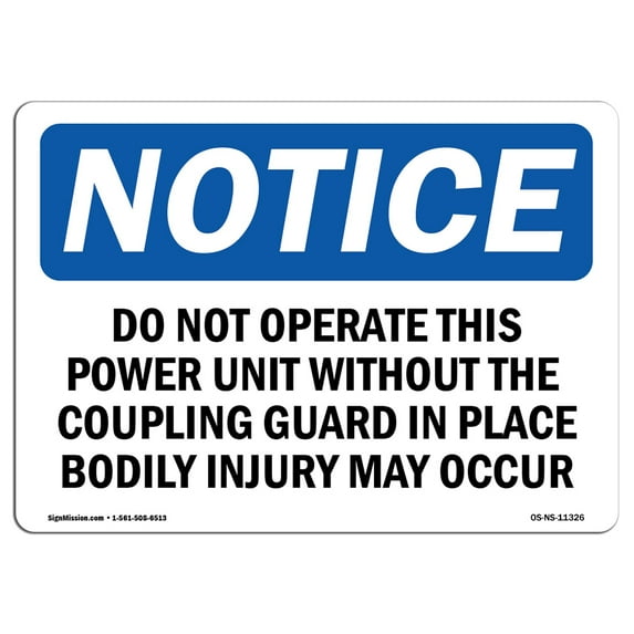 SignMission OS-NS-A-1014-V-11199 10 x 14 in. OSHA Notice Sign - Do Not Enter Microbiological Testing