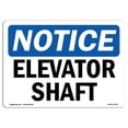 thumbnail image 1 of OSHA Notice Sign - Elevator Shaft |  Aluminum Sign | Protect Your Business, Construction Site, Warehouse & Shop Area |  Made in the USA, 1 of 6