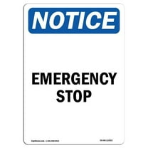 OSHA Notice Sign - Enter Here Please Pull |  Aluminum Sign | Protect Your Business, Construction Site, Warehouse & Shop Area |  Made in the USA