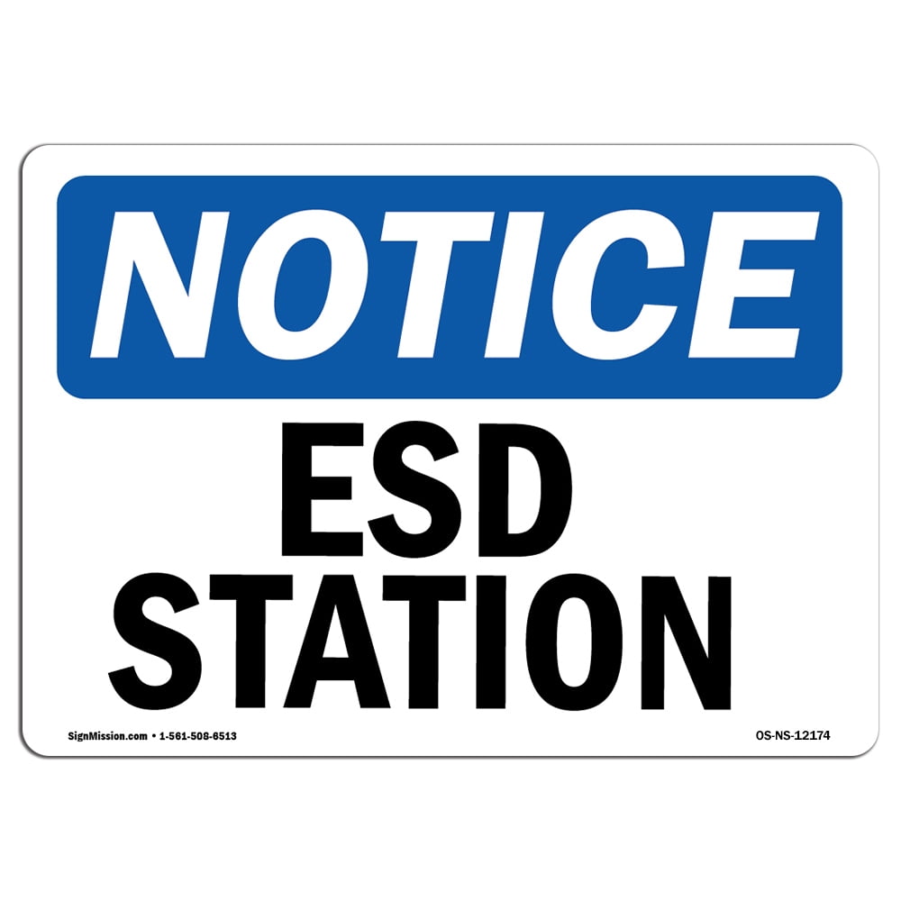 SignMission OS-NS-A-1014-V-12020 10 x 14 in. OSHA Notice Sign - Empty ...