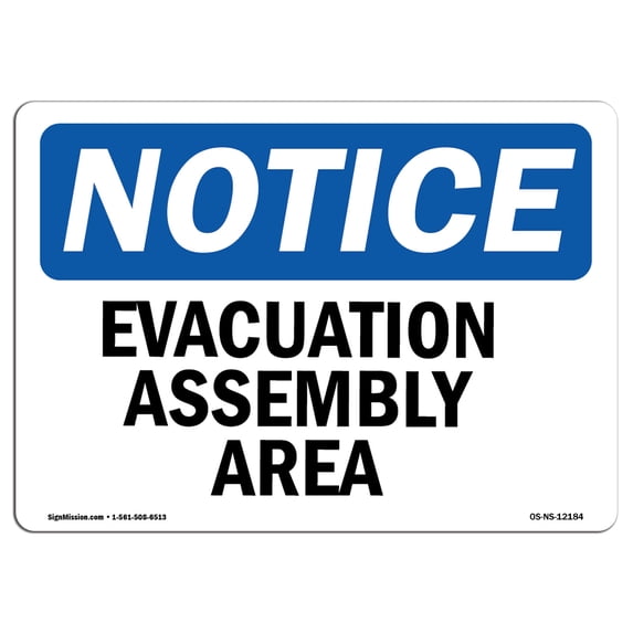 SignMission OS-NS-A-1014-V-12030 10 x 14 in. OSHA Notice Sign - Empty Fuel Gas Cylinders