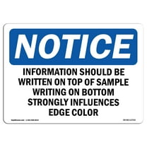OSHA Notice Sign - Information Should Be Written On Top Of |  Aluminum Sign | Protect Your Business, Work Site, Warehouse & Shop Area |  Made in the USA
