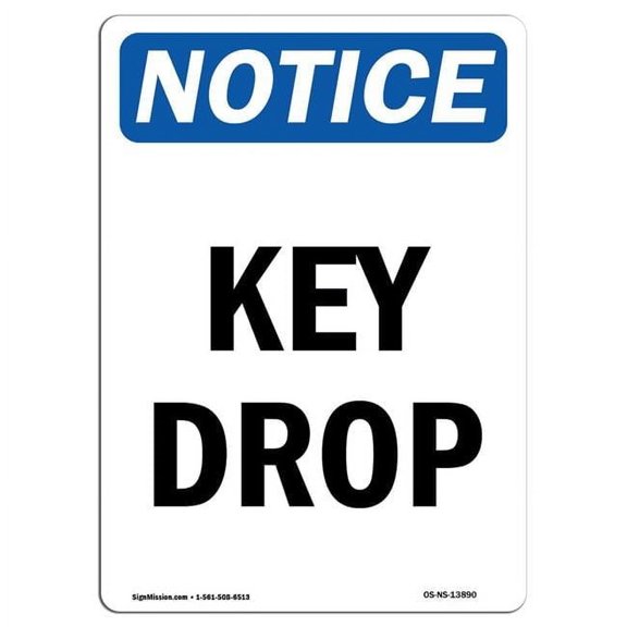 OSHA Notice Sign - Main Breaker Is Fed From Bottom |  Aluminum Sign | Protect Your Business, Construction Site, Warehouse & Shop Area |  Made in the USA