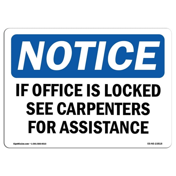 SignMission OS-NS-A-1014-V-15881 10 x 14 in. OSHA Notice Sign - Lead Renovation