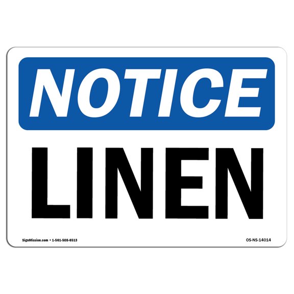 SignMission OS-NS-A-1014-L-14014 10 x 14 in. OSHA Notice Sign - Linen