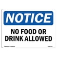 thumbnail image 1 of OSHA Notice Sign - No Food Or Drink Allowed |  Aluminum Sign | Protect Your Business, Construction Site, Warehouse & Shop Area |  Made in the USA, 1 of 6