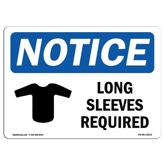 SignMission OS-NS-A-1014-V-16270 10 x 14 in. OSHA Notice Sign - Not Responsible for Fire Theft Vandalism