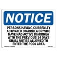 thumbnail image 1 of SignMission  10 x 14 in. OSHA Notice Sign - Persons Having Currently Active Diarrhea, 1 of 1