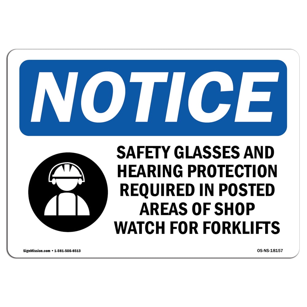 SignMission OS-NS-A-1014-L-18157 10 x 14 in. OSHA Notice Sign - Safety ...
