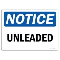 OSHA Notice Sign - Unleaded |  Aluminum Sign | Protect Your Business, Construction Site, Warehouse & Shop Area |  Made in the USA