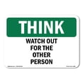 thumbnail image 1 of SignMission OS-TS-A-1014-L-11888 10 x 14 in. OSHA Think Sign - Think Blank Write-On, 1 of 6