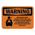 thumbnail image 1 of OSHA WARNING Sign - Abandoned Mine Deadly Not Ventilated | Aluminum Sign | Protect Your Business, Work Site, Warehouse & Shop Area | Made in the USA, 1 of 6